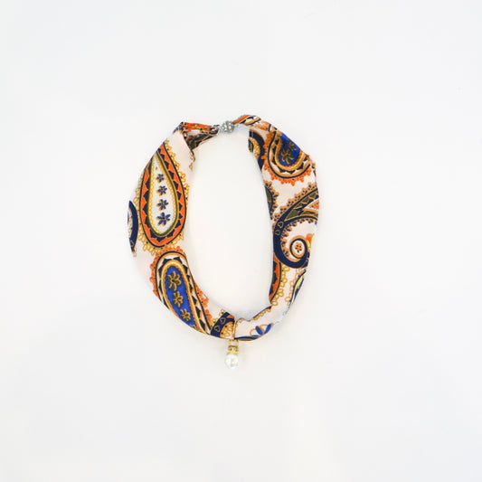 Pearl Drop Scarf Necklace