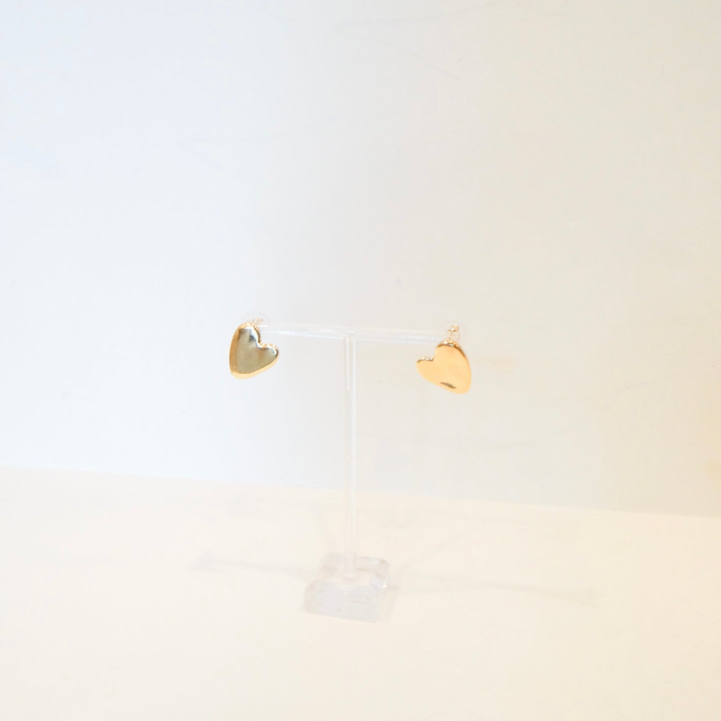 Hammered Heart Studs