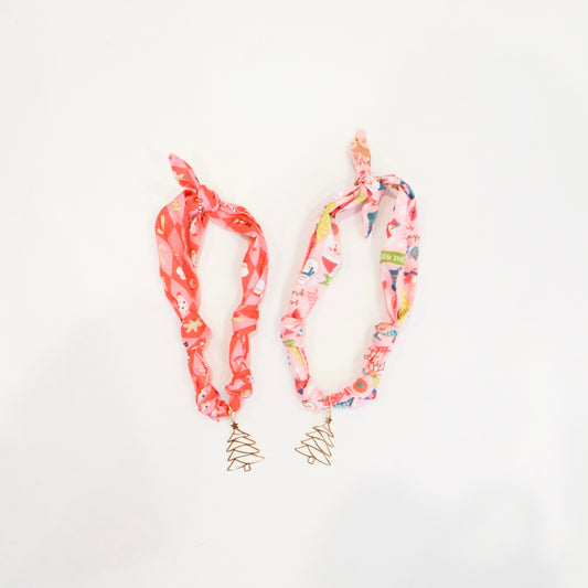 Christmas Scarf Charm Necklace