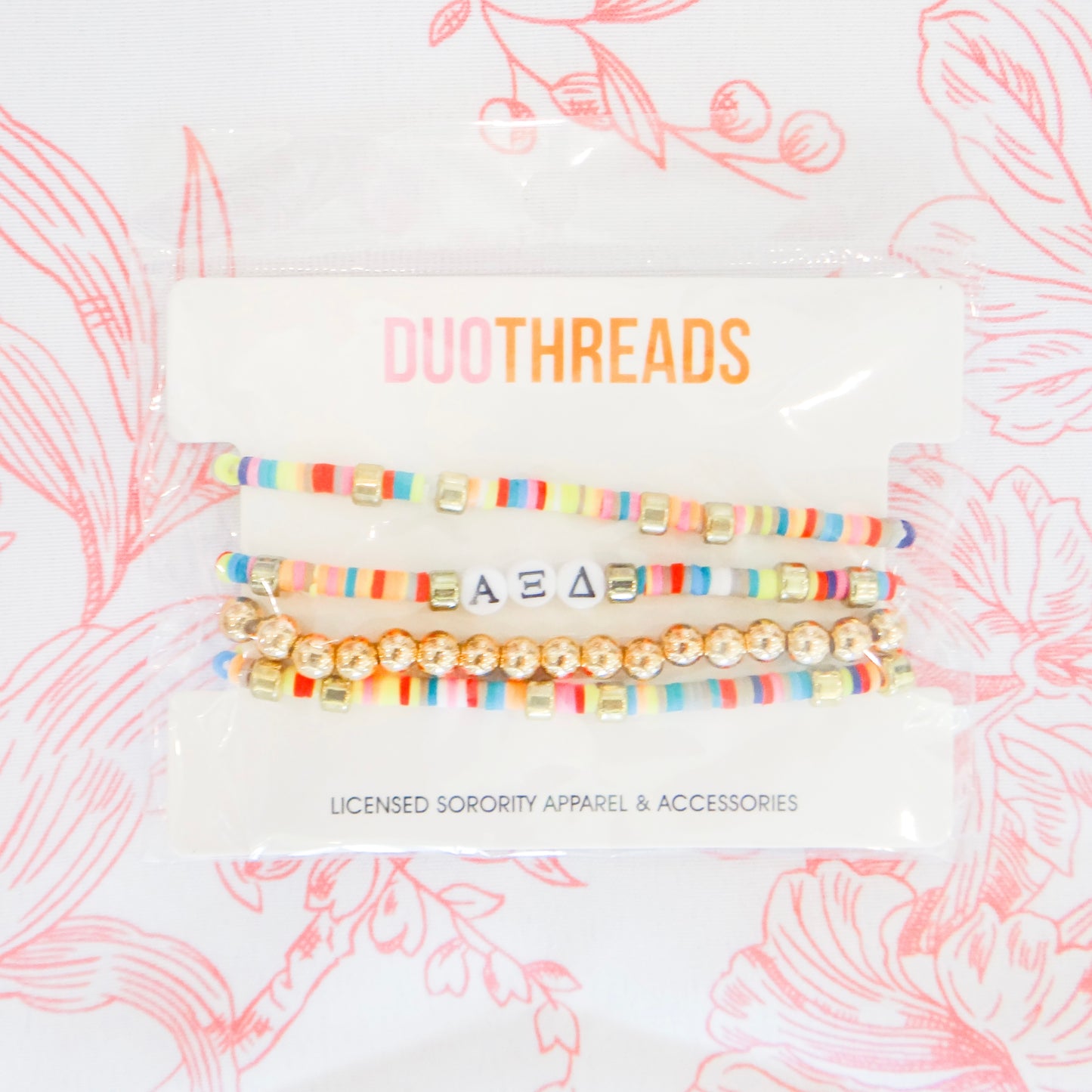 Sorority Beaded Stack Bracelet Set