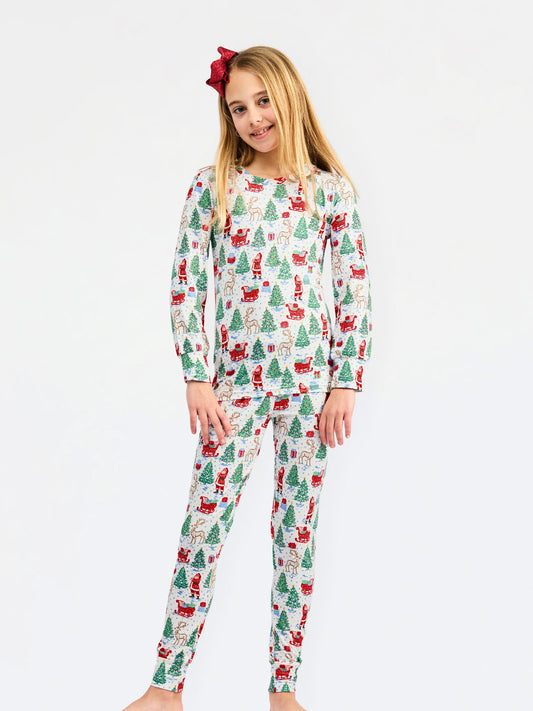 Tidings and Toile Kid Pajamas