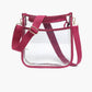 M2168CR Posie Clear Crossbody w/ Vegan Leather: Sand