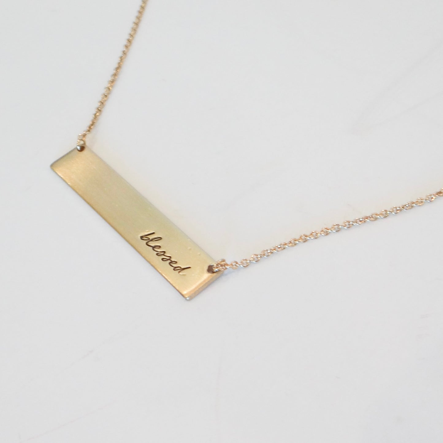 Blessed Bar Necklace