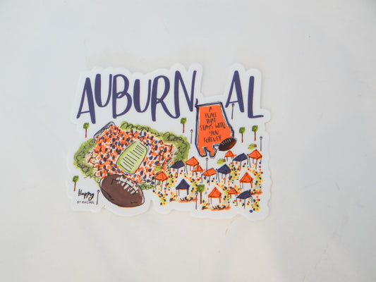 Auburn, AL Sticker