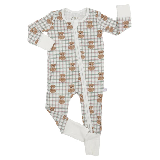 Beary Merry Zipper Romper