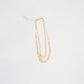 Layered Natural Shell and Gold Necklace