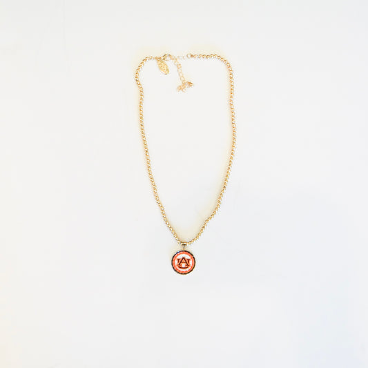 Auburn Disc Necklace