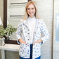 Picnic Floral Navy Quilted Jacket