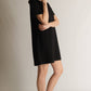 P. CILL Butter Modal Short Sleeve Dress: Navy / M
