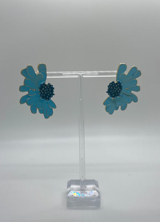 Laura Janelle Half Flower Earrings