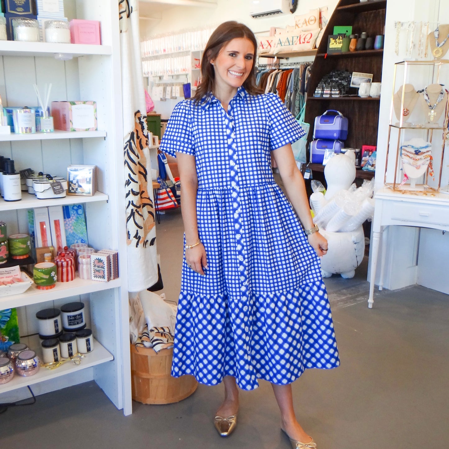 American Honey Gingham Dress