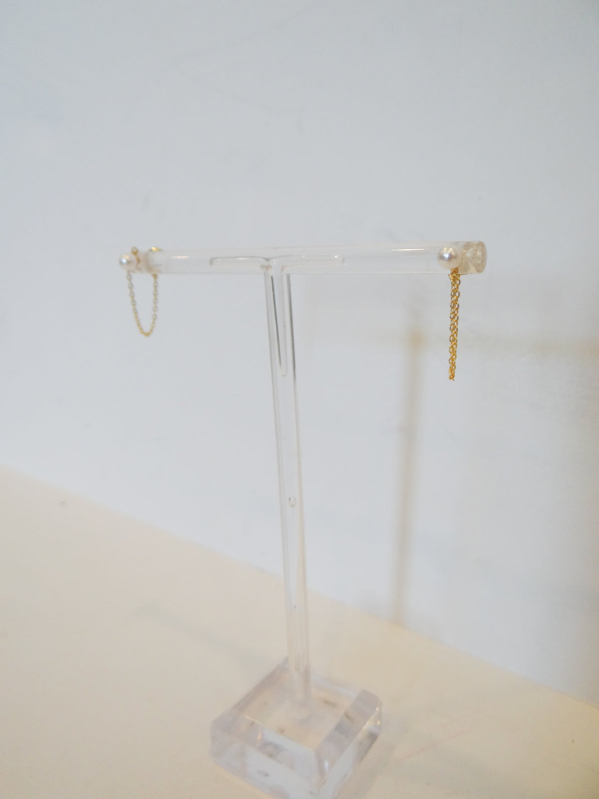 Chain Pearl Earrings