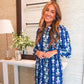 Ava Ikat Stripe Dress