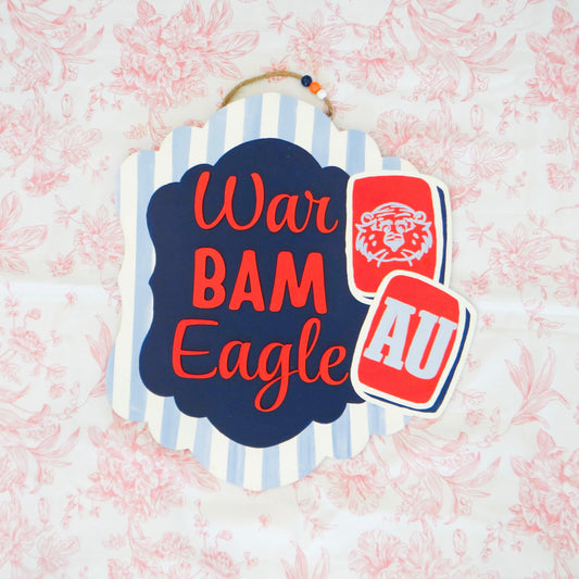 War Bam Eagle Door Hanger