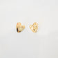 Hammered Heart Studs