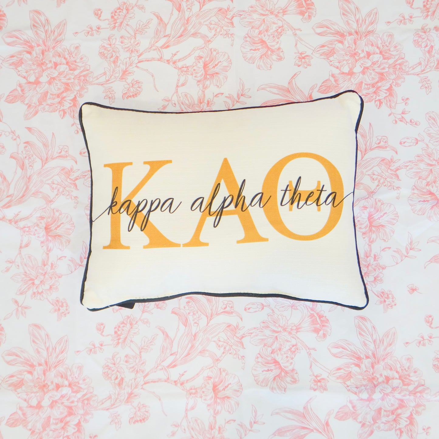Sorority Letter Overlap Pillow