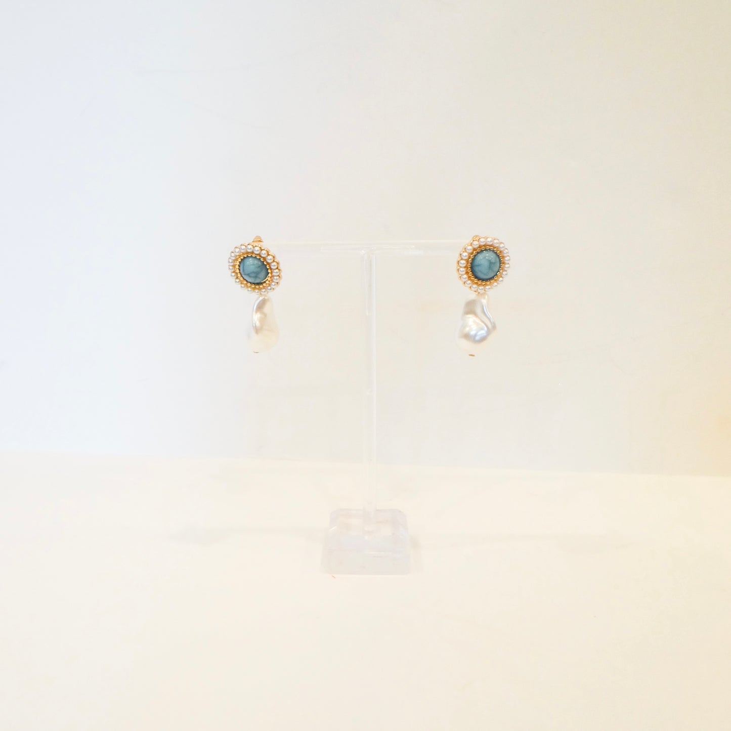 Turquoise Pearl Drop Earrings