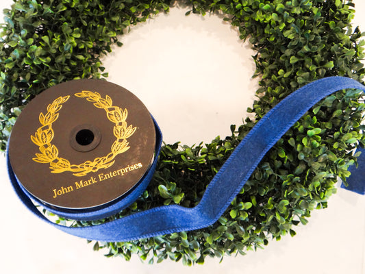 John Mark Enterprises Ribbon - Paper Felt Blue 1x10yd