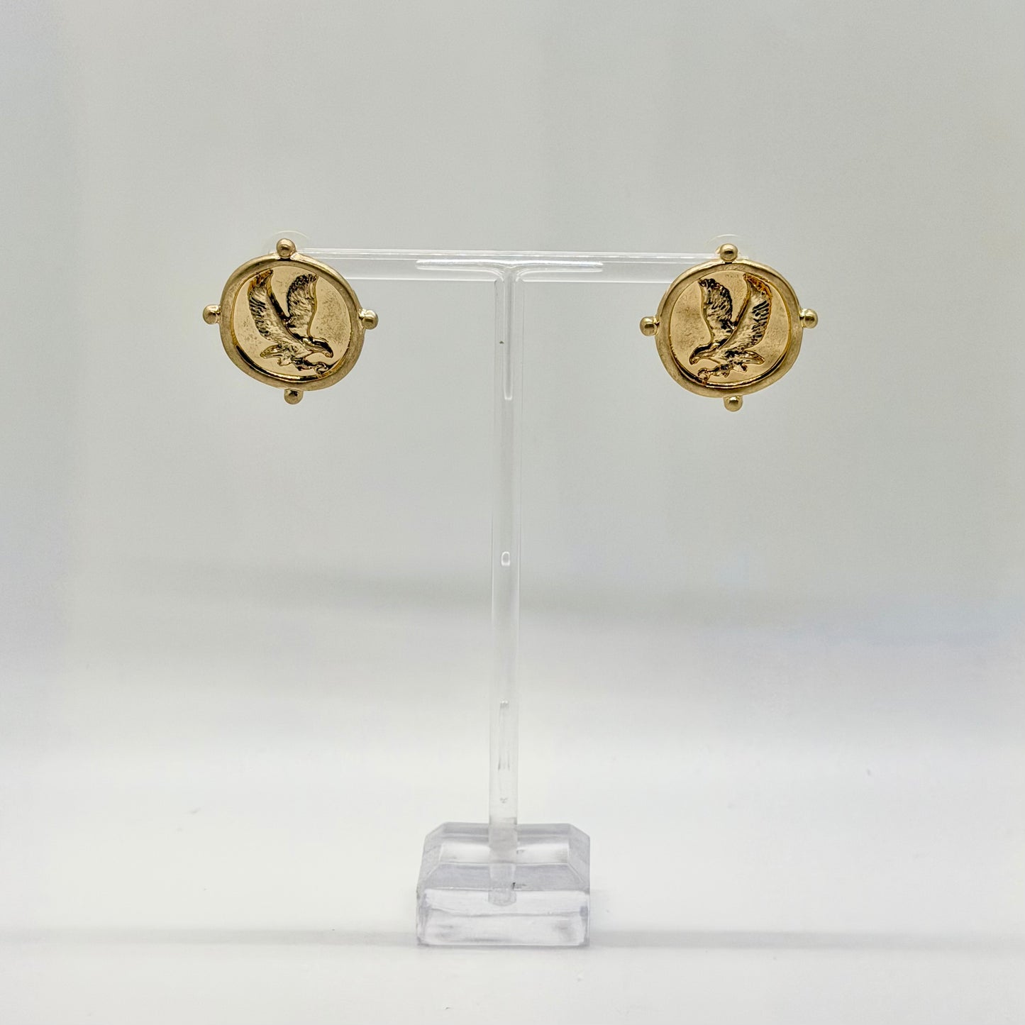 Coin Eagle Earrings