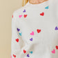 Heart Print Valentine Sweater