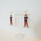 Aubie the Tiger Pearl Drop Earrings