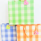 Large Gingham Gift Bag