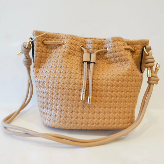 Elliana Woven Bucket Bag