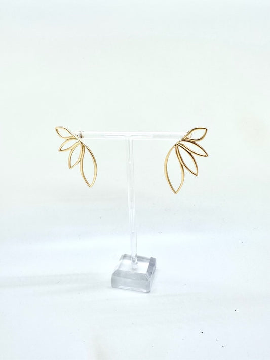 Gold Butterfly Wing Earring