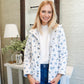 Picnic Floral Navy Quilted Jacket