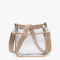 M2168CR Posie Clear Crossbody w/ Vegan Leather: Sand