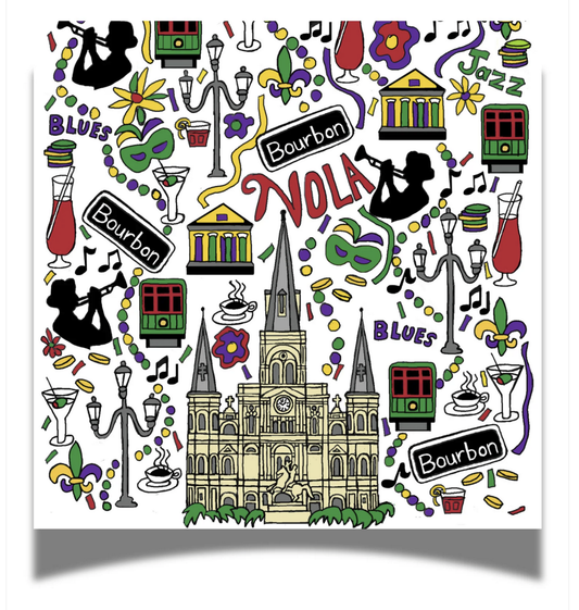 Big Easy New Orleans 24ct Cocktail Napkins