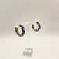 Justine Navy & Orange Earrings