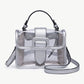 M2728 Toni Clear Flapover Crossbody Bag: Black