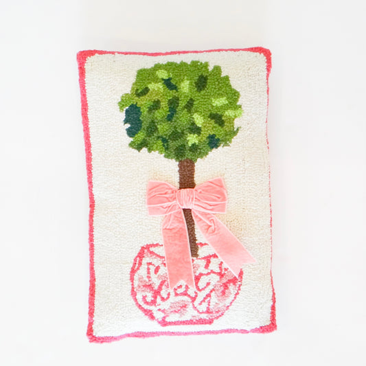 Chinoiserie Topiary Hook Pillow