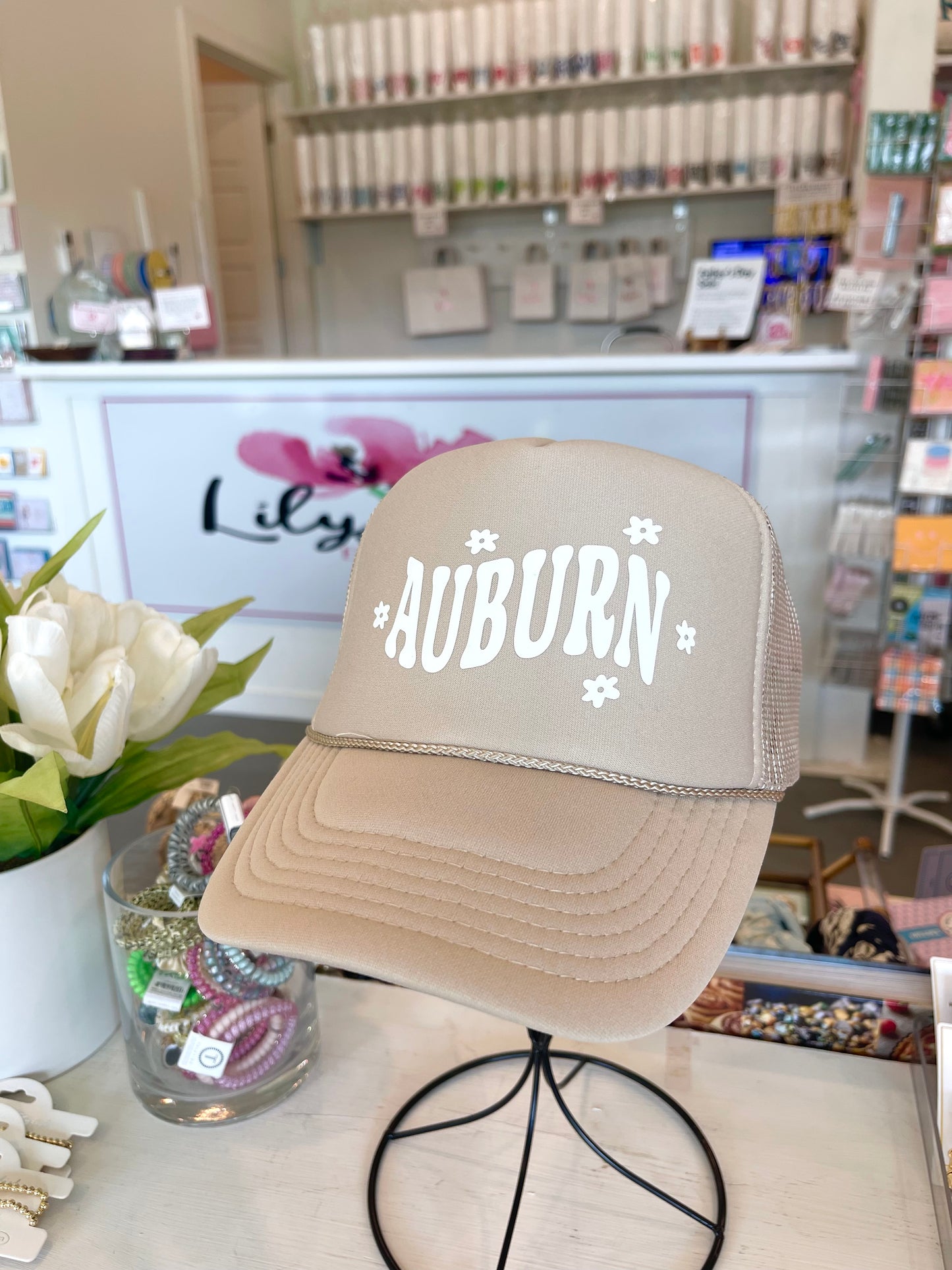 Auburn Flowers Hat