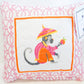 Monkey Quilted Pillow