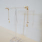 Pearl and CZ Duster Earrings