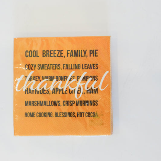 Thankful Cocktail Napkins