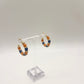 Cara Navy & Orange Earrings