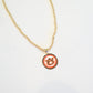 Auburn Disc Necklace