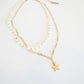 White Shell Star Beaded Necklace