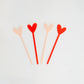 Valentine's Hearts Stir Stick Set