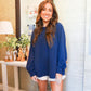 Cotton Slub Oversized Long Sleeve