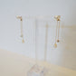 Pearl and CZ Duster Earrings