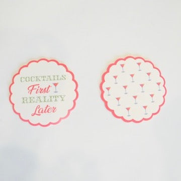 Cocktail First Paper Coaster