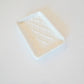White Textured Soap Dish