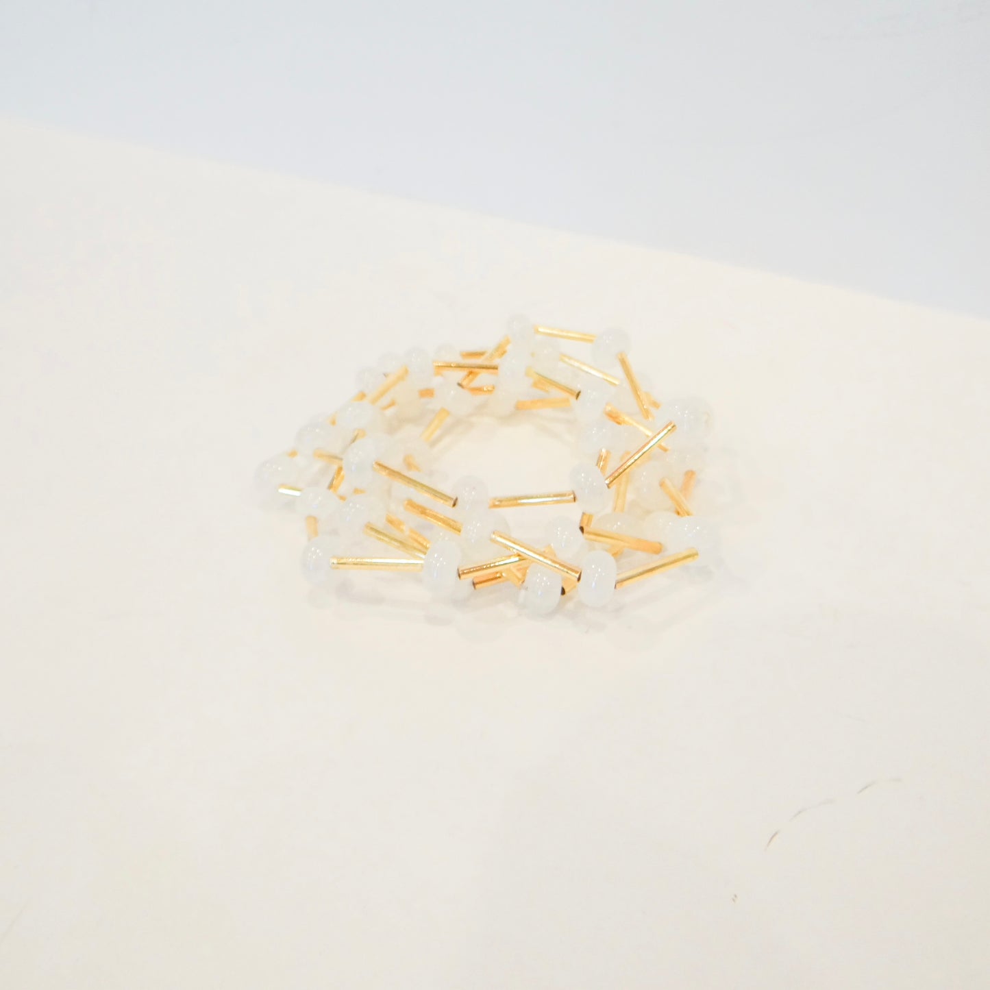 Beaded Clear Bracelet Set