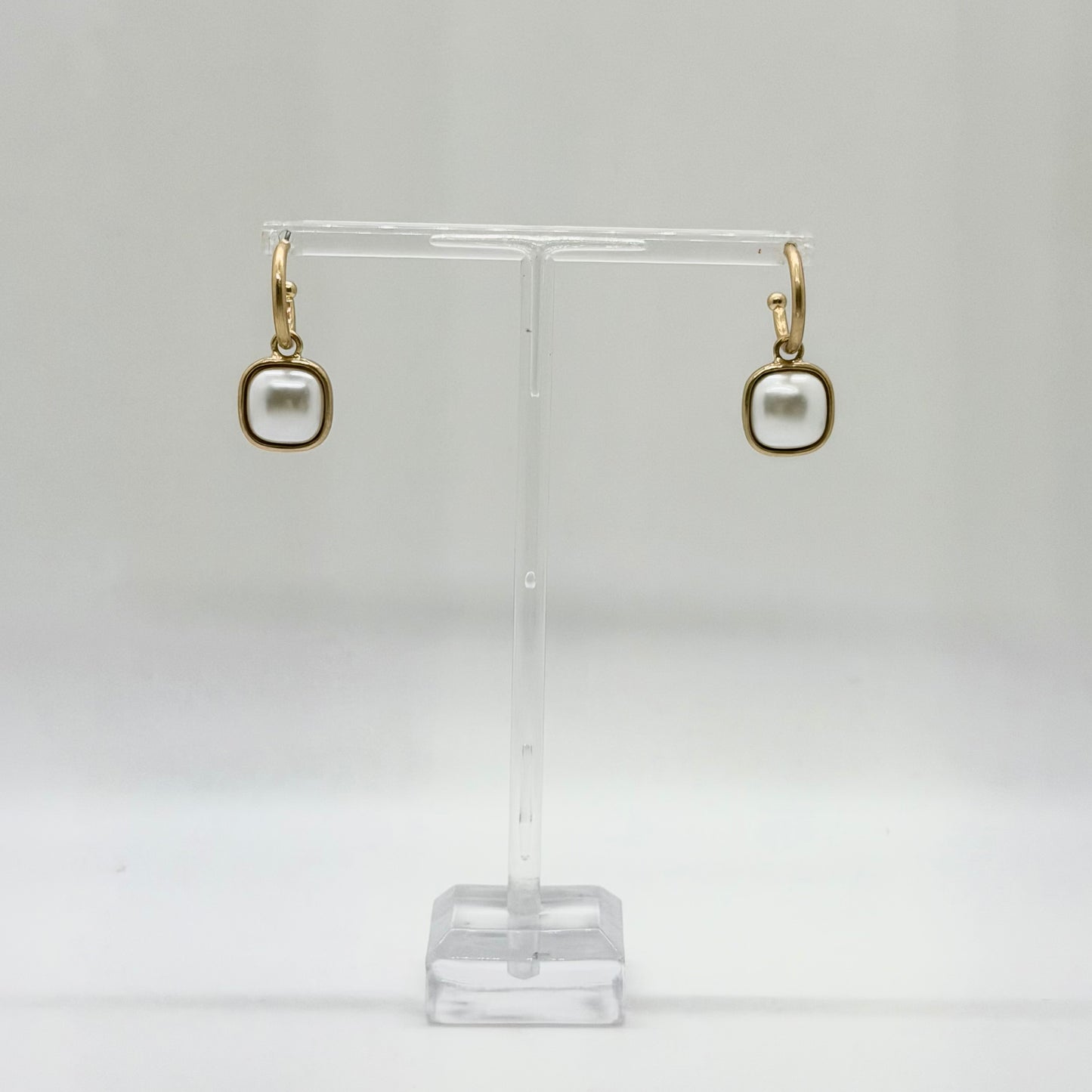 Earring of the Week - Pearl Huggie Hoop