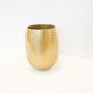 Stemless Gold Wine Glass