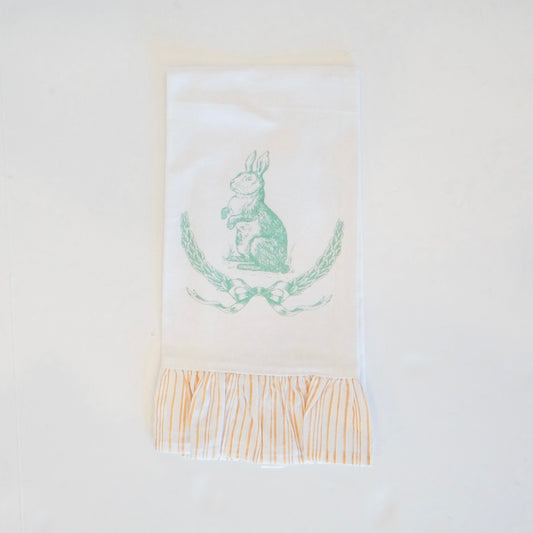 Laurel Wreath Bunny Hand Towel